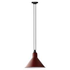 DCW Editions Les Acrobates N°322 Lampe pendante conique XL avec abat-jour rouge