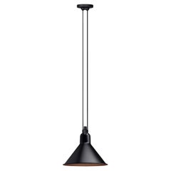 DCW Editions Les Acrobates N°322 Lampe pendante conique avec abat-jour en cuivre noir