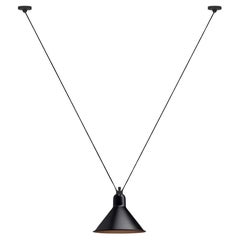 DCW Editions Les Acrobates N°323 Large Conic Pendant Lamp in Black Copper Shade