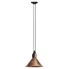 DCW Editions Les Acrobates N°322 Large Conic Pendant Lamp in Raw Copper Shade