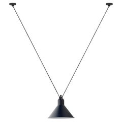 DCW Editions Les Acrobates N°323 Large Conic Pendant Lamp in Blue Shade