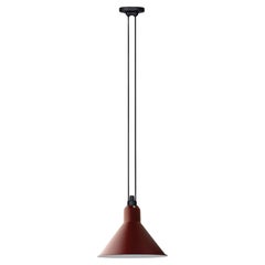 DCW Editions Les Acrobates N°322 Large Conic Pendant Lamp in Red Shade