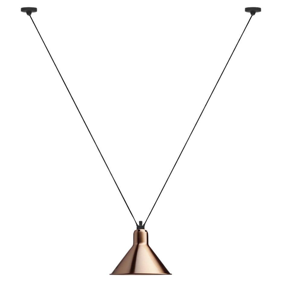 DCW Editions Les Acrobates N°323 Lampada a sospensione conica grande con paralume in rame