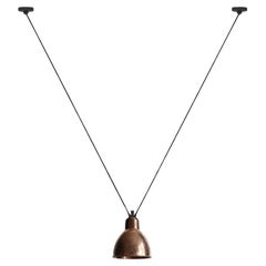DCW Editions Les Acrobates N°323 Large Round Pendant Lamp in Raw Copper Shade