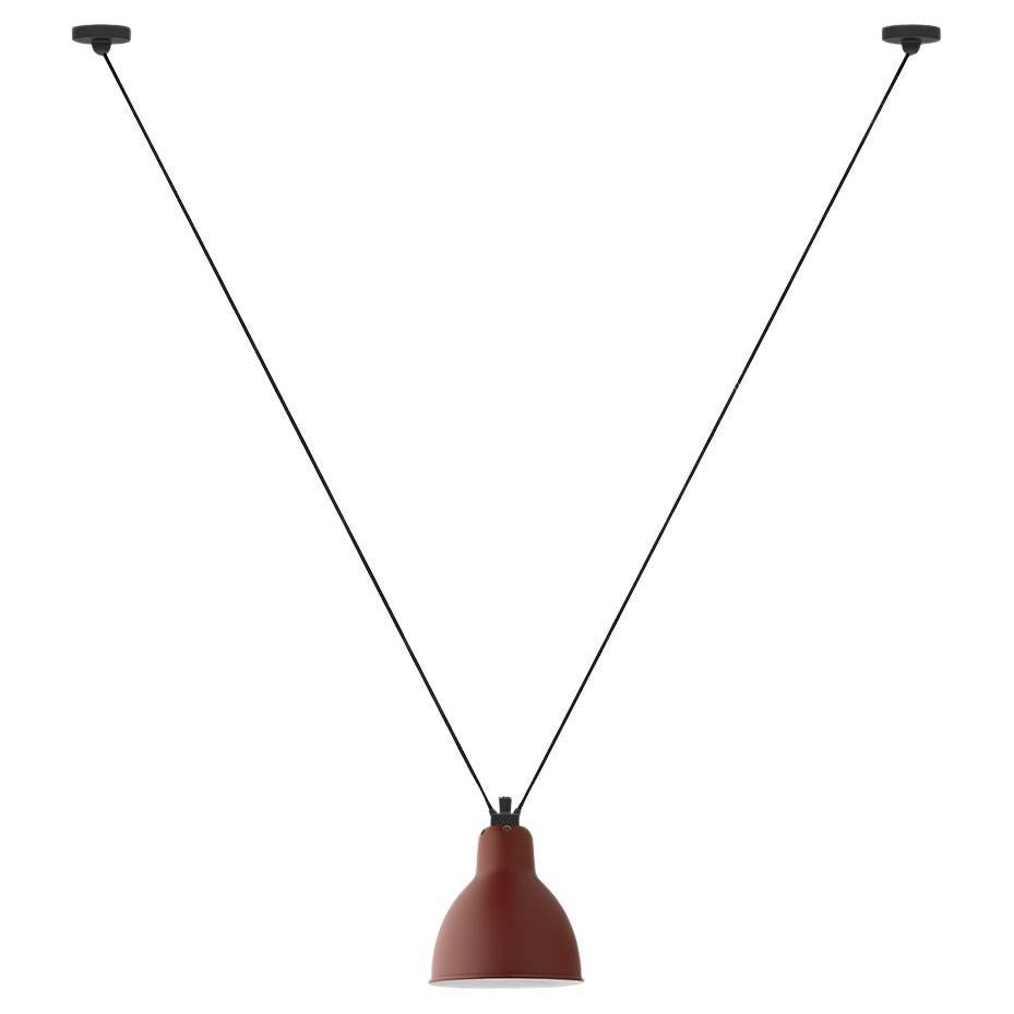 DCW Editions Les Acrobates N°323 Large Round Pendant Lamp in Red Shade For Sale