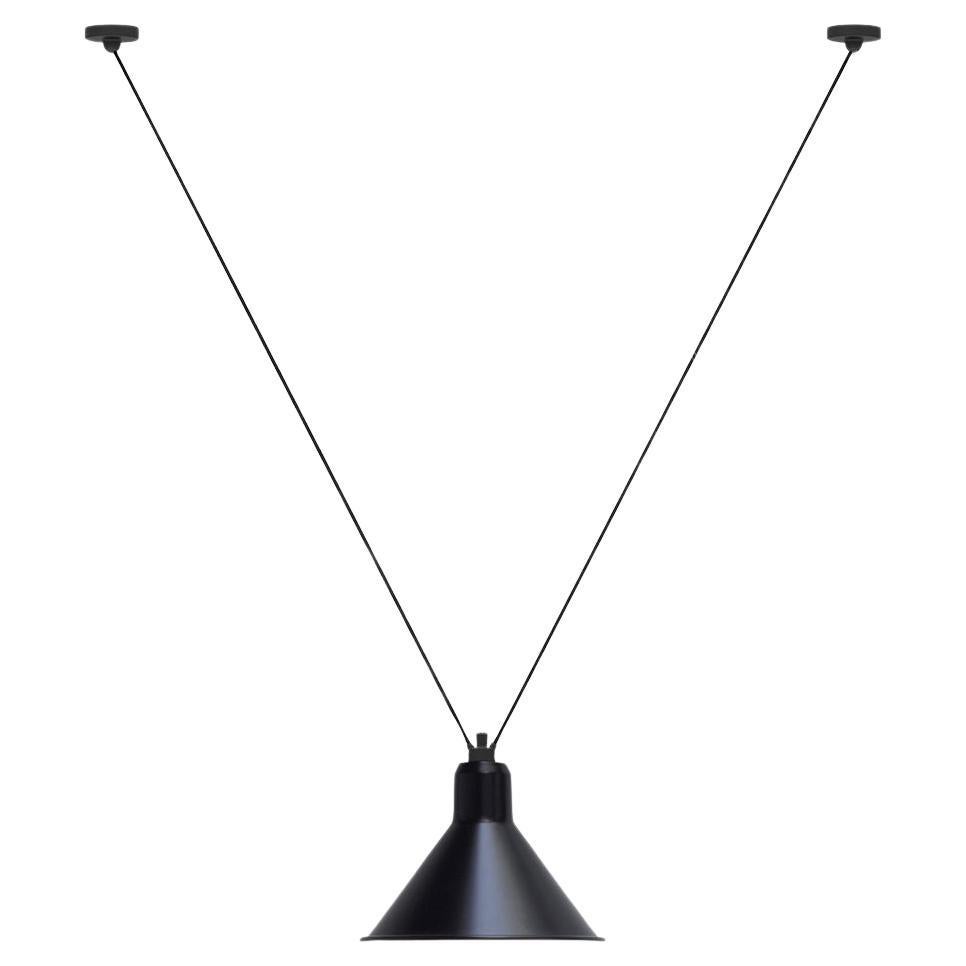 DCW Editions Les Acrobates N°323 XL Conic Pendant Lamp in Black Shade