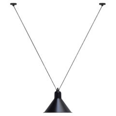 DCW Editions Les Acrobates N°323 Lampe pendante conique XL avec abat-jour noir