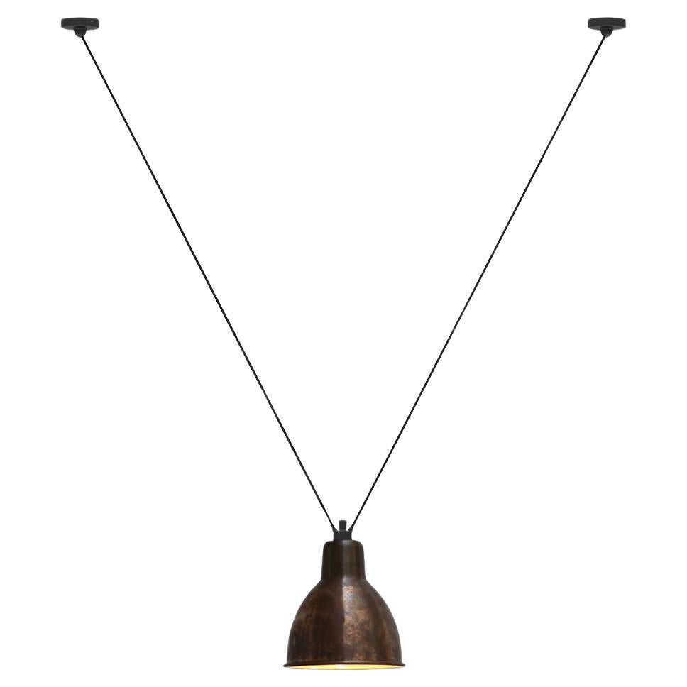 DCW Editions Les Acrobates N°323 XL Round Pendant Lamp in Raw Copper Shade