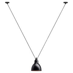 DCW Editions Les Acrobates N°323 Large Round Pendant Lamp in Black Copper Shade