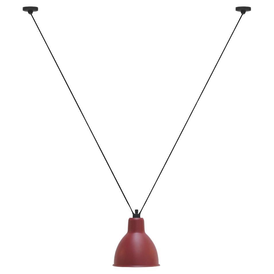 DCW Editions Les Acrobates N°323 XL Round Pendant Lamp in Red Shade
