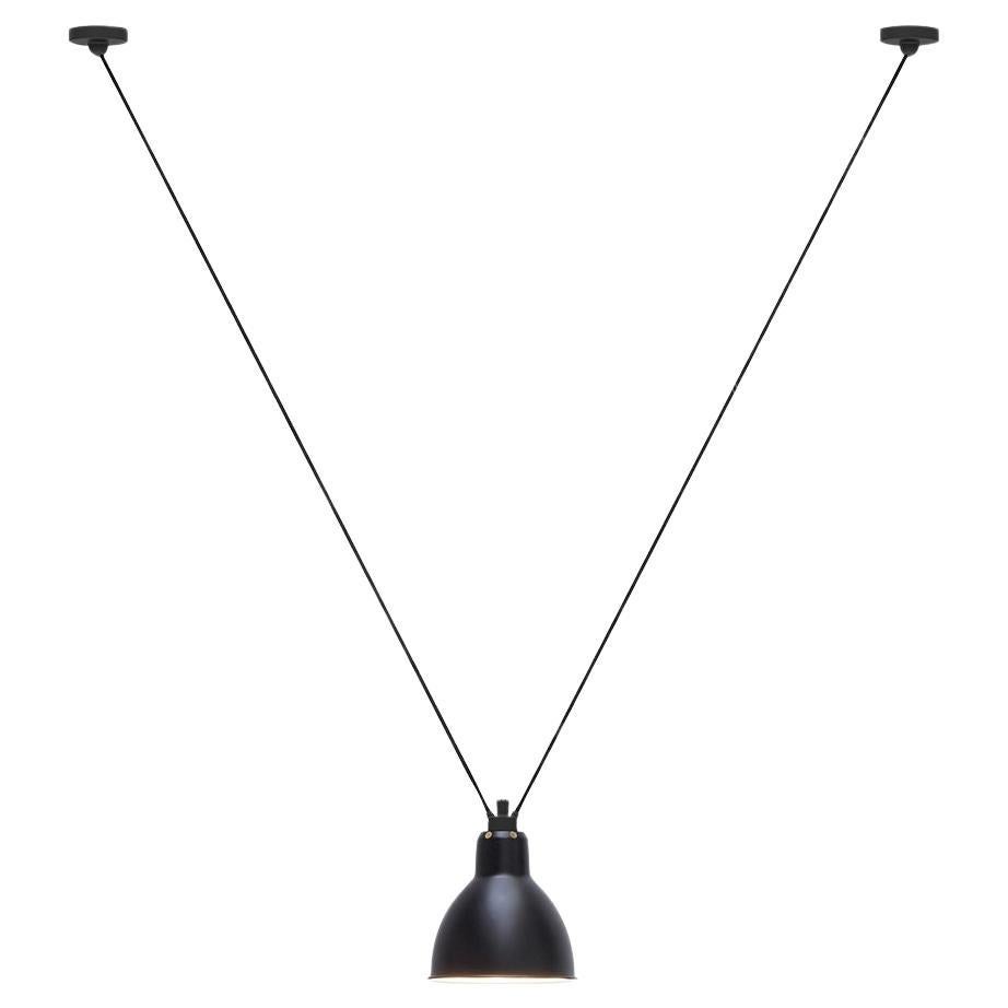 DCW Editions Les Acrobates N°323 Large Round Pendant Lamp in Black Shade For Sale