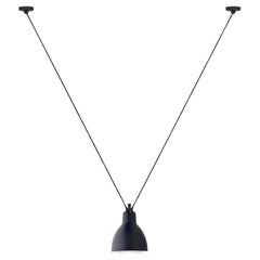 DCW Editions Les Acrobates N°323 Large Round Pendant Lamp in Blue Shade
