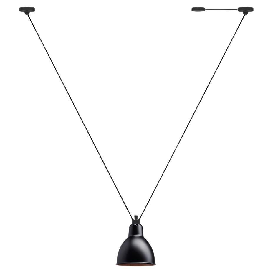 DCW Editions Les Acrobates N°323 AC1AC2 Large Round Pendant Lamp in Black Copper For Sale