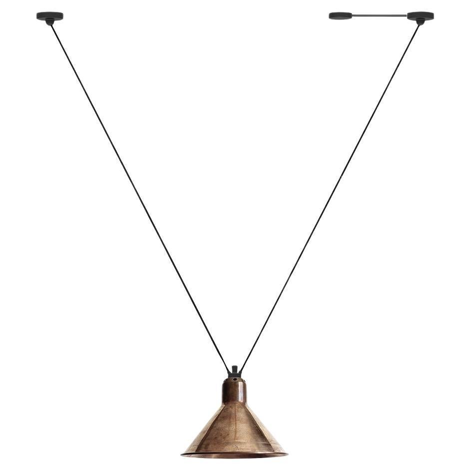 DCW Editions Les Acrobates N°323 AC1 AC2 Large Conic Pendant Lamp in Raw Copper