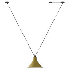 DCW Editions Les Acrobates N°323 AC1AC2 Large Conic Pendant Lamp in Yellow Shade