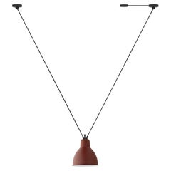 DCW Editions Les Acrobates N°323 AC1 AC2 Large Round Pendant Lamp in Red Shade