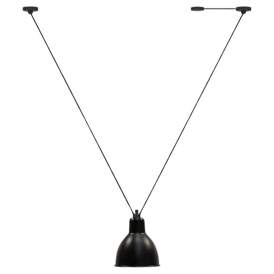DCW Editions Les Acrobates N°323 AC1 AC2 XL Round Pendant Lamp in Black Shade