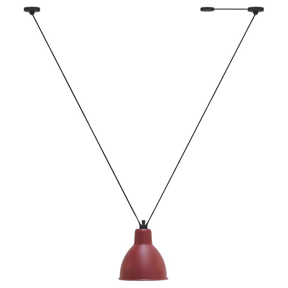 DCW Editions Les Acrobates N°323 AC1 AC2 XL Round Pendant Lamp in Red Shade For Sale