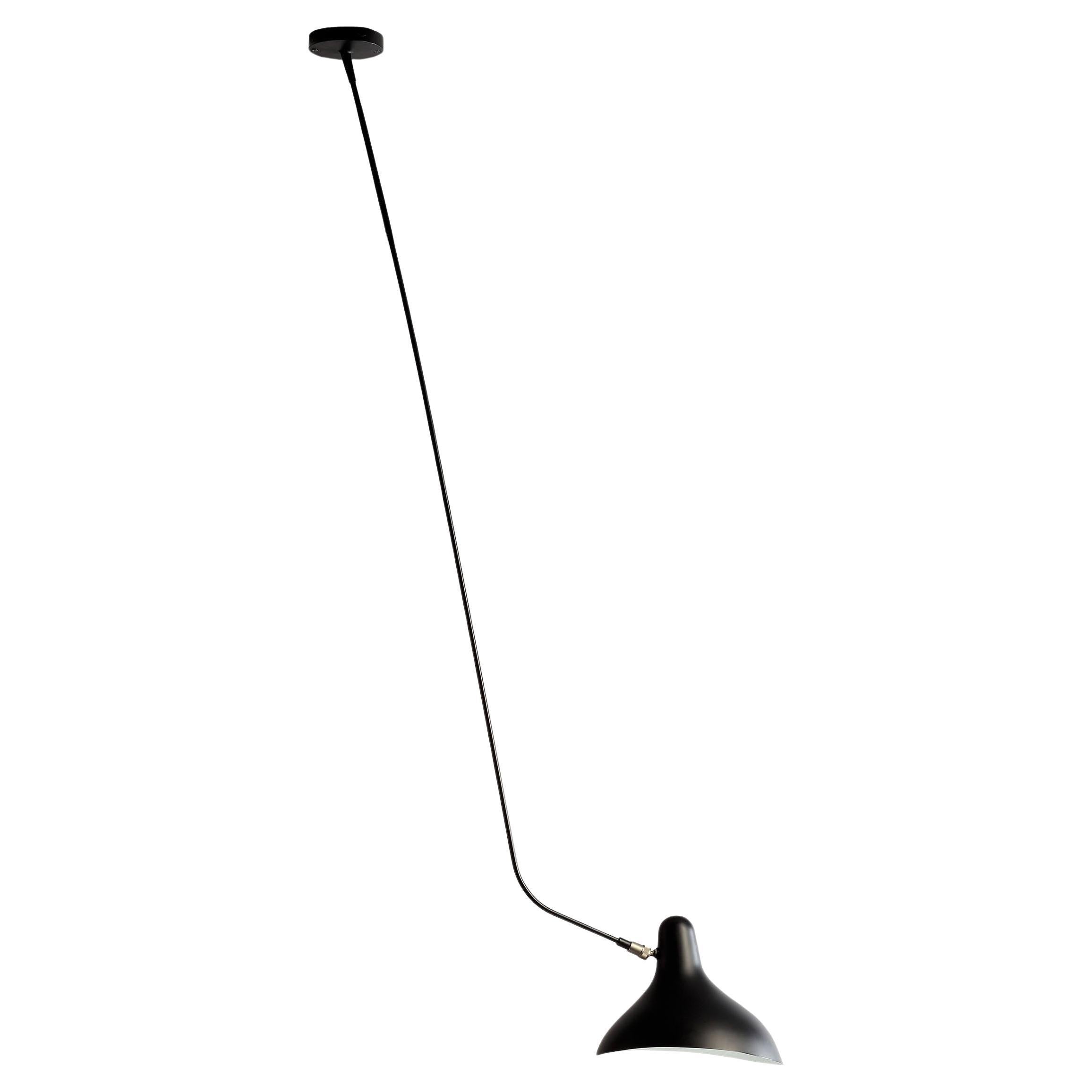 DCW Editions Mantis BS4 L Ceiling Lamp in Black Steel and Aluminum For Sale