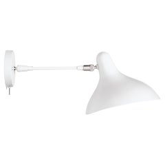 DCW Editions Mantis BS5 SW Wall Lamp in White Steel and Aluminum