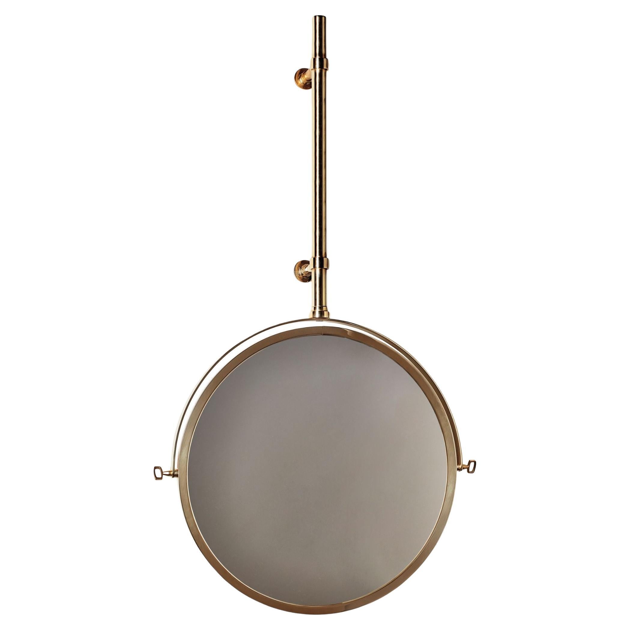 DCW Editions My Best Enemy Mirror in Polished Brass For Sale
