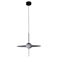 DCW Editions Mono M500 Pendant Lamp in Dark Grey Aluminum and Glass by Vantot