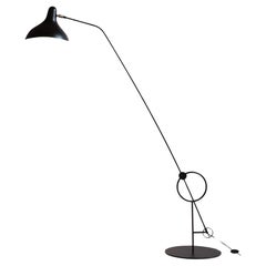 DCW Editions Mantis BS8 L Floor Lamp in Black Steel by Bernard Schottlander