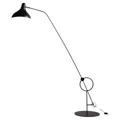 DCW Editions Mantis BS8 L Floor Lamp in Black Steel by Bernard Schottlander