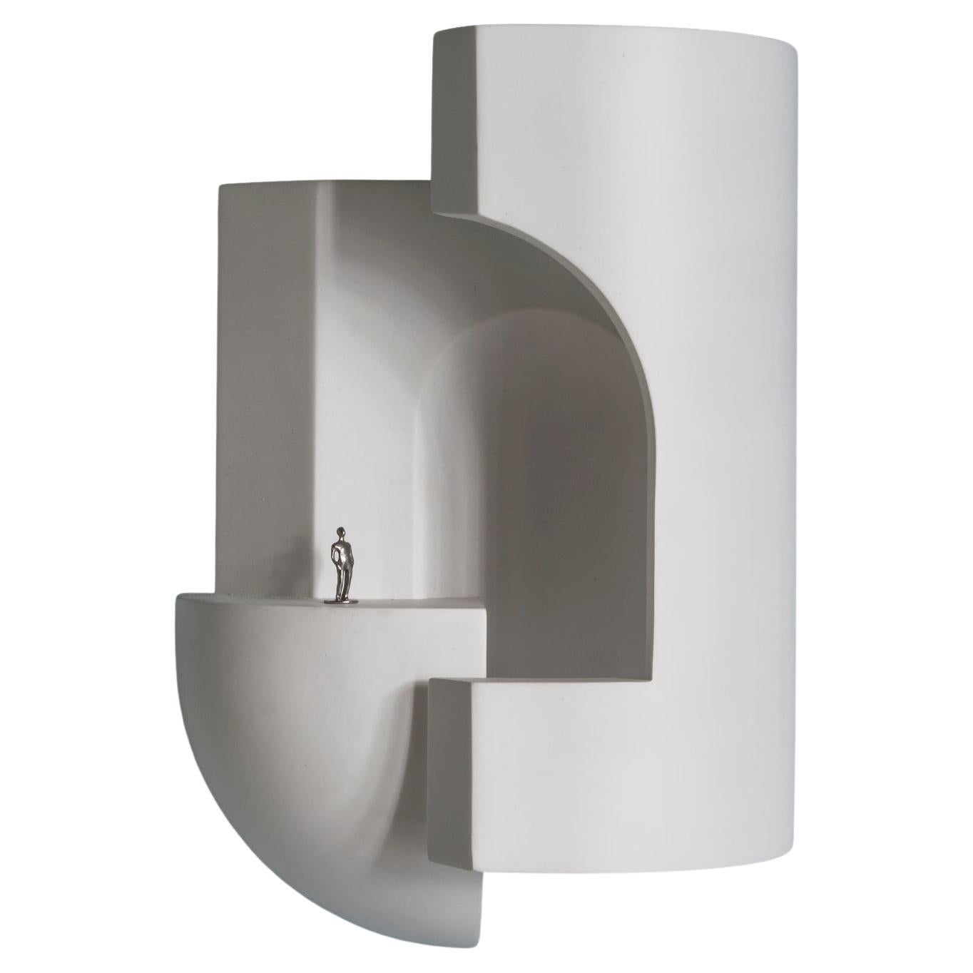 DCW Editions Soul Story 2 Wall Lamp in White Plaster by Charles Kalpakian For Sale