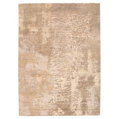 Tappeti India - Lana Marrone Avorio Taupe Design - 97325