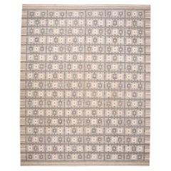 Europe Swedish Collection Over Size Rug - Wool Ivory Design - 97362