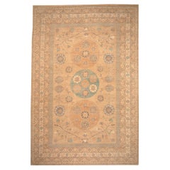 Tappeto Afghanistan Khotan Over Size - Lana Avorio Taupe Design - 96638