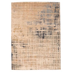 India Area Rugs - Wool Ivory Taupe Design - 97339