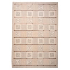 Afghanistan Swedish Collection Area Rugs - Wool Ivory Design - 97341