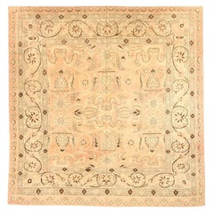 India Modern Area Rugs - Wool Brown Ivory Taupe Design - 94020