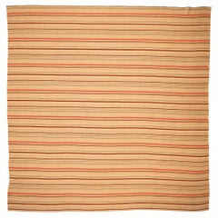 Afghanistan Kilim Area Rugs - Wolle Braun Elfenbein Rot Design - 94309