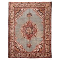 Alfombras Persas Haji Jalili - Lana Diseño Azul Claro Rojo - 94331