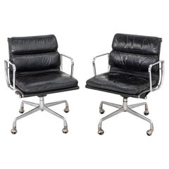 1979 Herman Miller Eames Soft Pad Management Desk Chair in Black Leather