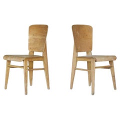Jean Prouvé chaise "tout bois" / France 1941 - la paire