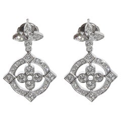 Pendientes Louis Vuitton Dentelle de oro blanco de 18 quilates 0,80 qt