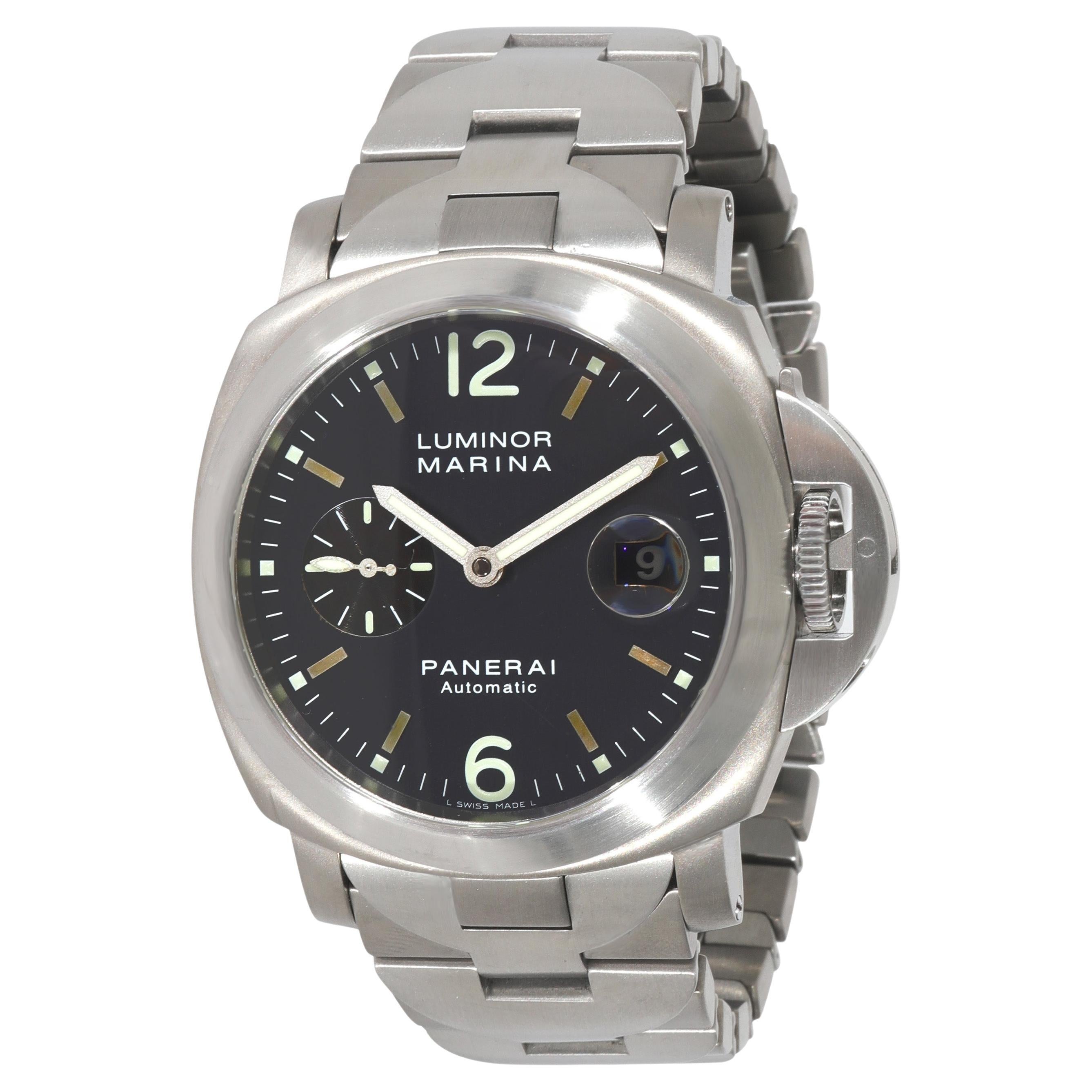 Panerai Luminor Marina PAM00091 Men's Watch in  Titanium For Sale
