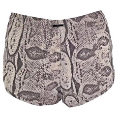 S/S 2000 Gucci by Tom Ford Runway Snake Skin Print Mini Shorts