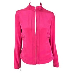 S/S 2003 Gianni Versace by Donatella Runway Hot Pink Long Sleeve Jacket