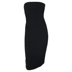 S/S 1997 Gucci by Tom Ford Runway Ad Black Strapless Bodycon Mini Dress