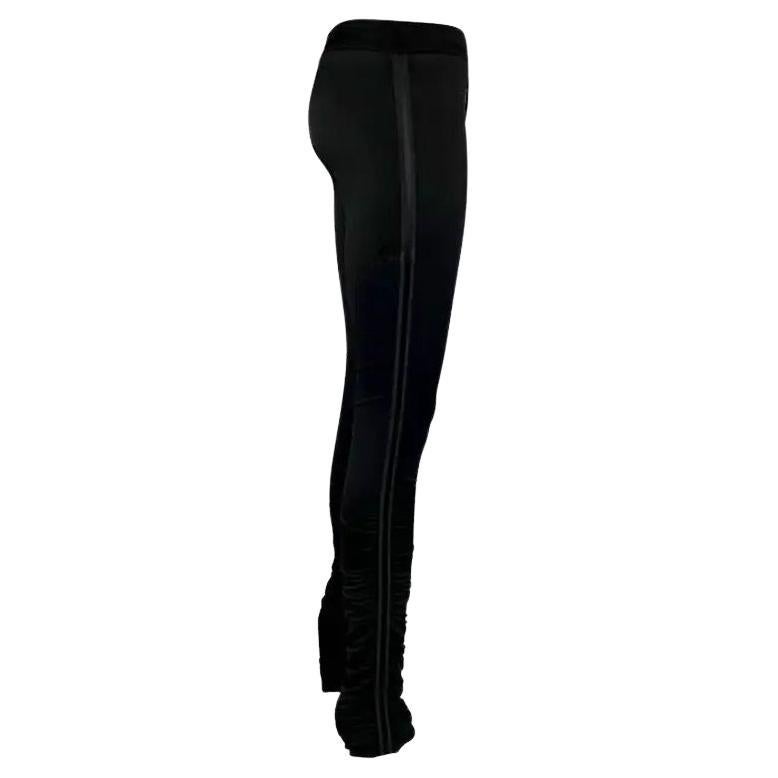 NWT F/W 2004 Gucci by Tom Ford Black Ruched Ribbon Trimmed Pants 38IT For Sale