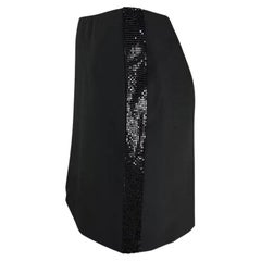 Minijupe Gianni Versace by Donatella pour Gianni Versace for Gianni Versace for Gianni Versace for Gianni Versace by Donatella Black Oroton Metal Trim Y2K Mini Skirt 2000s