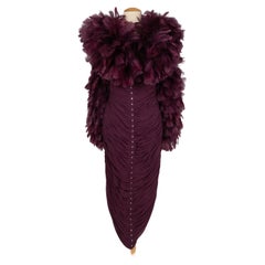 Anne-Marie Beretta Georgette Robe de soirée en crêpe 36FR