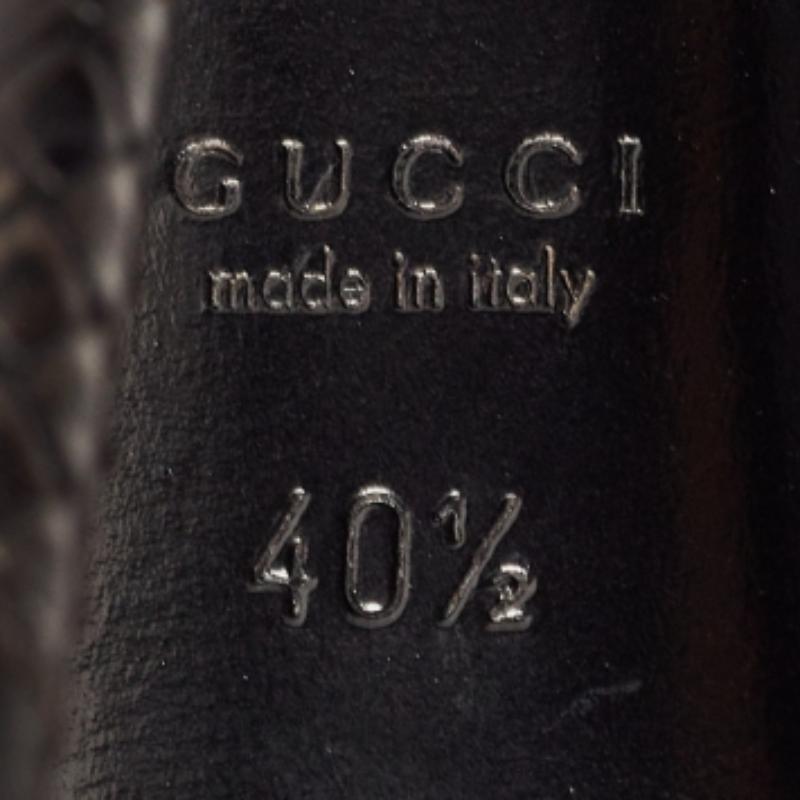 Gucci zwei Ton Python Sofia Peep Toe Slingback Pumps Größe 40,5 im Angebot 3