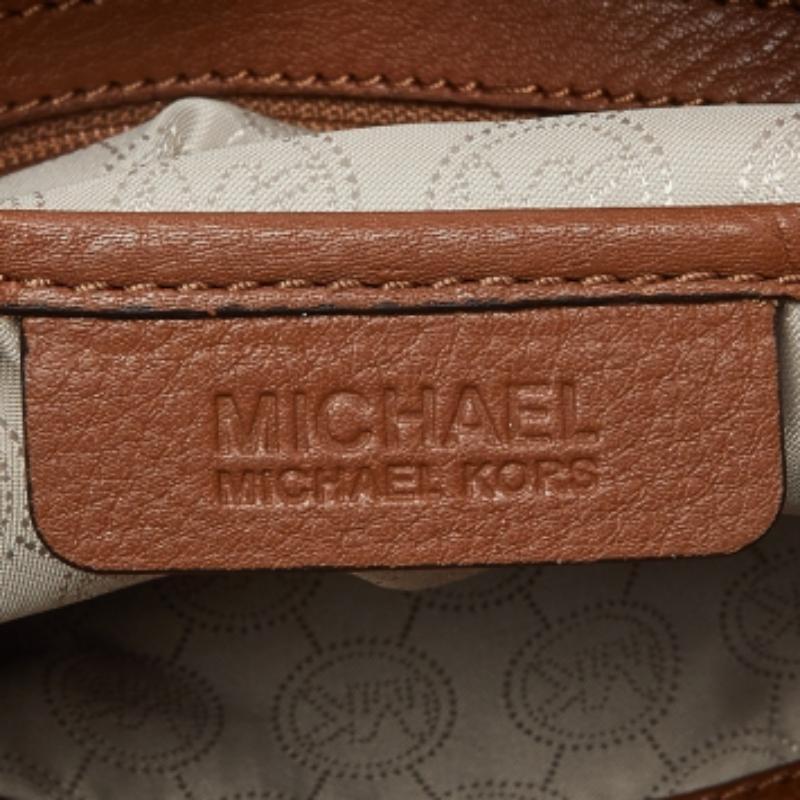 Michael Kors - Tote con catena in pelle marrone in vendita 1