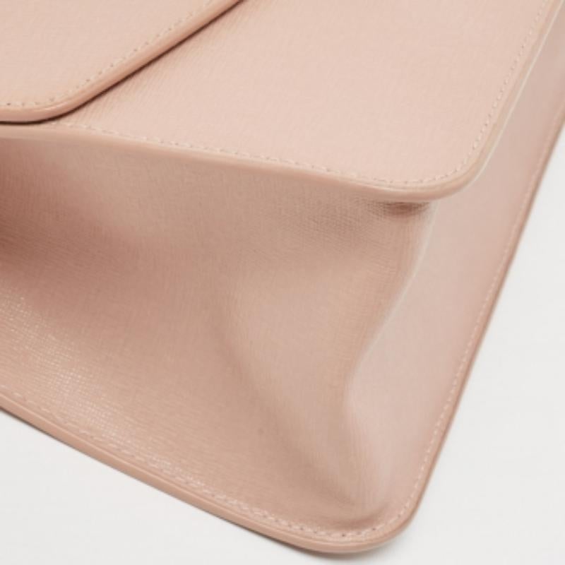 Furla Light Pink Leder Julia Top Handle Tasche (Beige) im Angebot